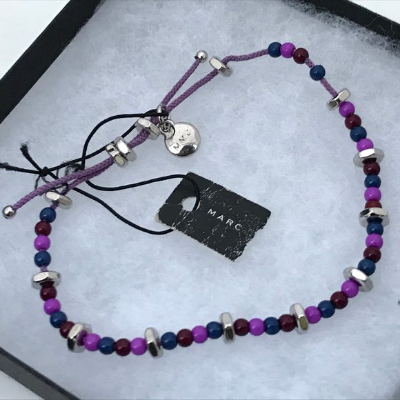 Marc Jacobs Jewelry - Marc Jacobs Bracelet Silver Plated beads & bolt pu